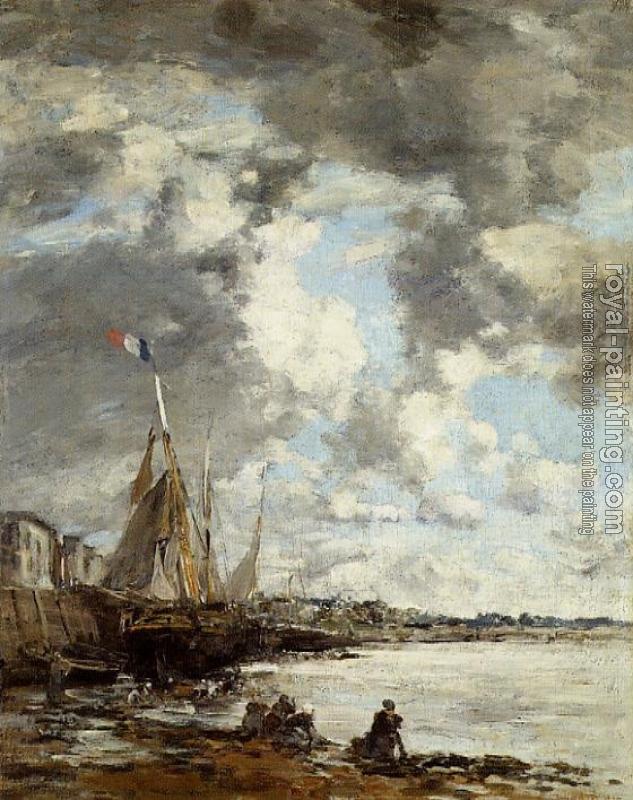 Eugene Boudin : Laundresses on the Bankes of the Touques II